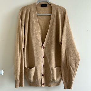 Vintage Preswick & Moore Lambswool Grandpa Cardigan, Size XL